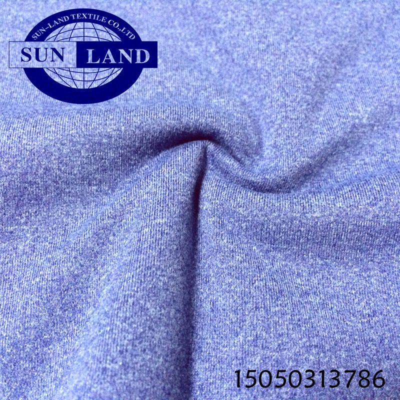 厂家直供运动服饰 磨毛阳涤氨纶汗布 花纹离子拉架汗布 轻磨毛