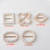 Metal golden hair band from pearl, buckle, bag, hair accessory, new collection