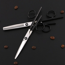 厂家美发剪刀 银色火匠理发剪刀 440C发廊钢材筷子剪