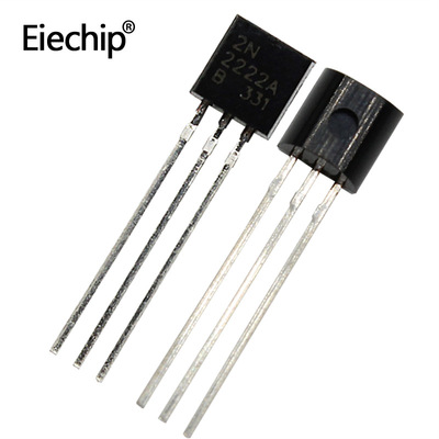 国产现货2N2222 直插三极管 TO-92封装NPN晶体管 小功率三极管|ru