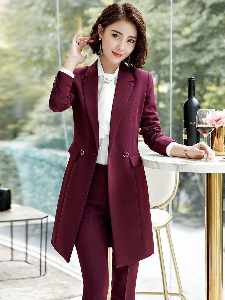 Стильный классический костюм-пиджак, тренч, корейский стиль, утолщённый