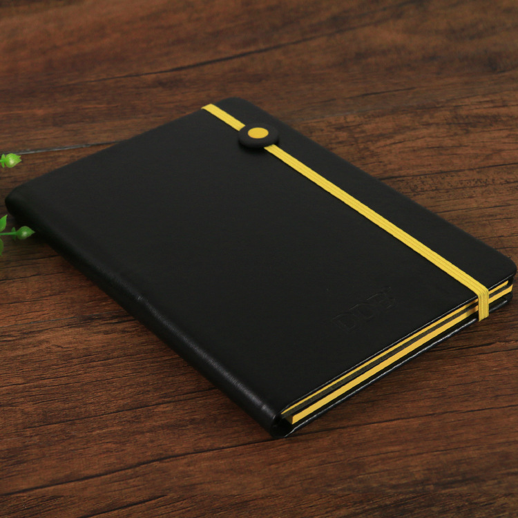 韩国商务办公用品创意仿皮绑带记事本笔记本文具本子厂家定制logo