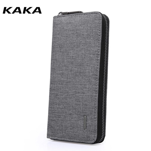 Kaka New Korean Oxford Cloth Clutch Young Men's Simple Fashion Student Wallet Men's Long Wallet