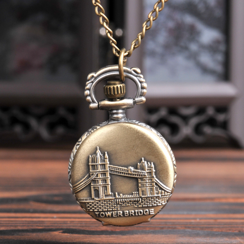 Small bronze Bridge pocket watch for men and women manufacturers wholesale a generation of 7009