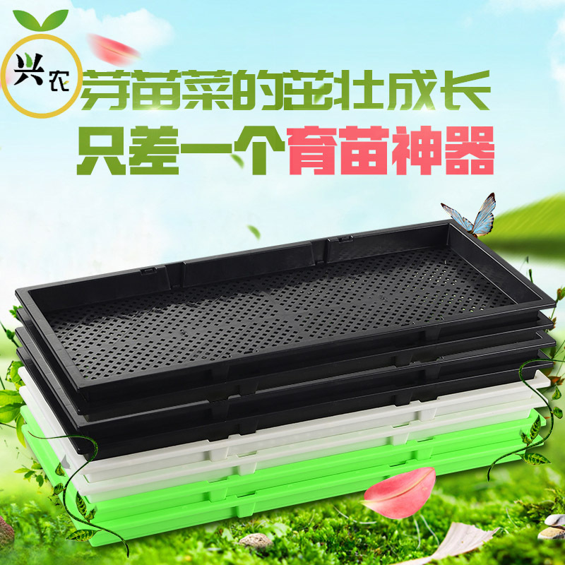 興農園藝 芽苗菜盤、芽菜盤、菜盤、育苗盤、芽苗盤、平底育苗盤
