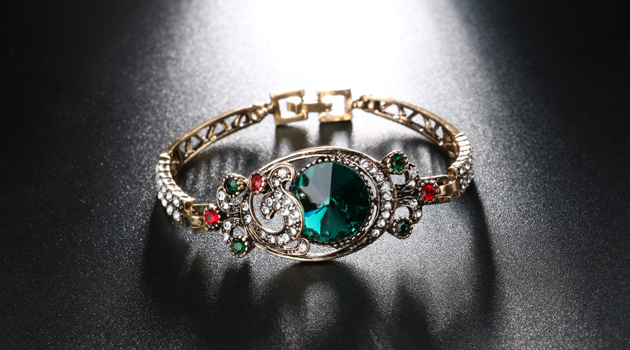 Vintage Crystal Gemstone Bracelet