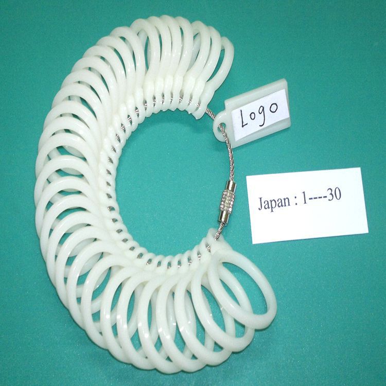 日本塑料戒指圈,日本戒指测量圈