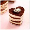 Heart -shaped wood bran cup Muztiramisu cup with lid with spoon cake cup wholesale heart -shaped cup