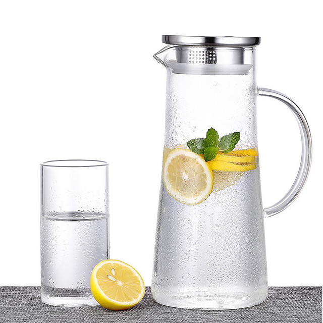 nước lạnh chai thủy tinh cốc dày hộ gia đình nhiệt độ lạnh phù hợp với khả năng chịu trong suốt khối lượng lớn các chai nước lạnh Bộ cốc