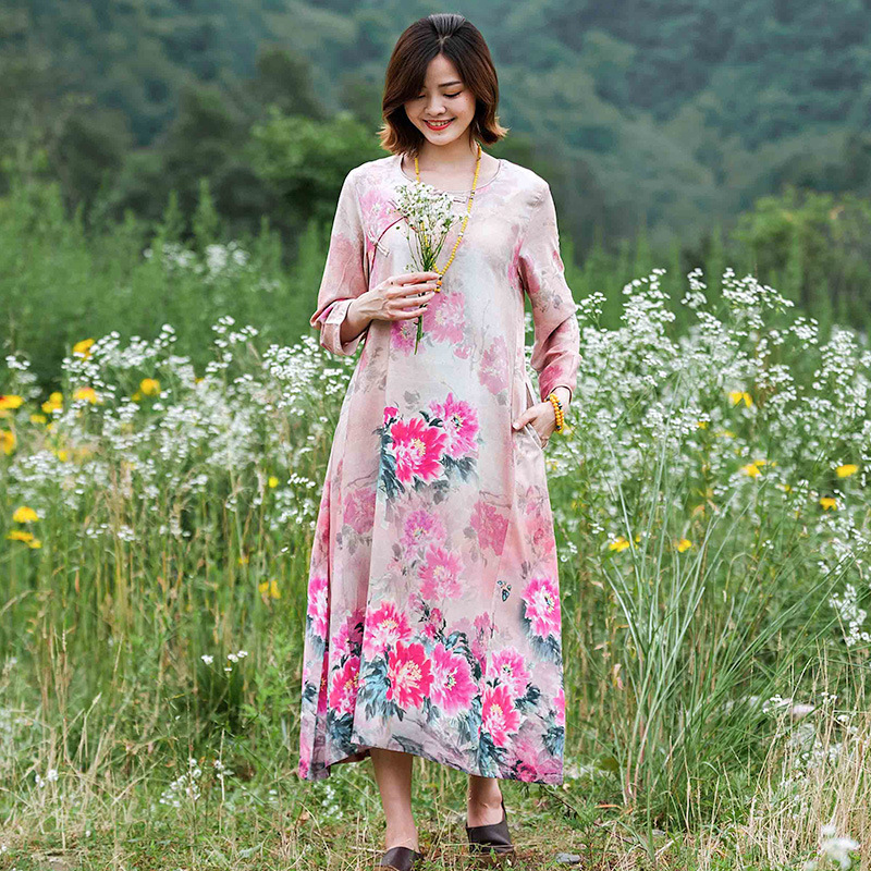 Autumn ethnic retro long skirt