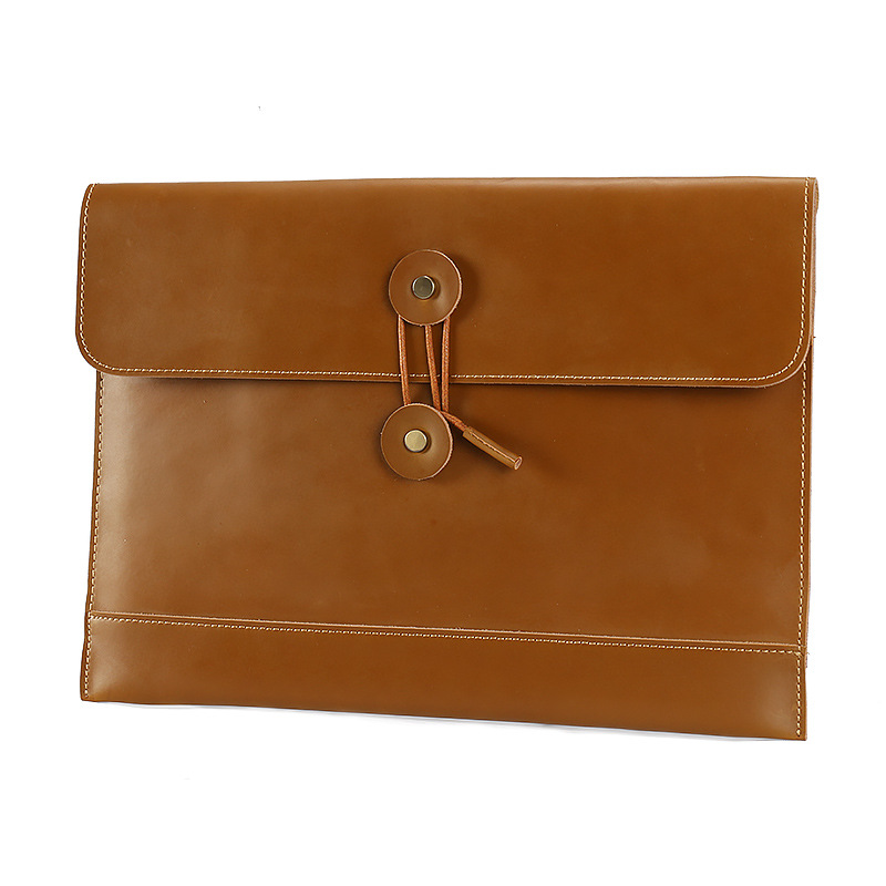 매트 광저우 가죽 남성 가방 컴퓨터 가방 13 인치 ARI 봉투 문서 가방 사업 수평 남성 클러치 가방