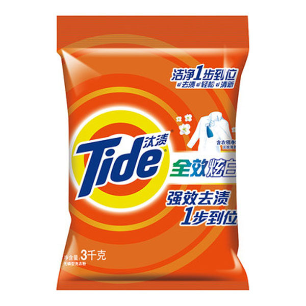 全效炫白洗衣粉TIDE/汰渍6903148115022全效炫白，3千克/袋