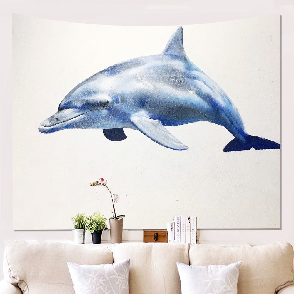 새로운 핫 세일 홈 딩지 동물 벽 천 매달린 천 배경 천 교수형 그림 태피스트리 벽 장식 담요