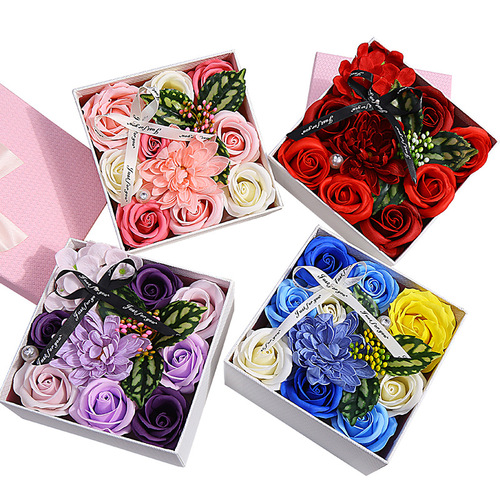 Cross-border innovative new soap flower box Teacher's Day Mother's Day rose gift for teachers and mothers