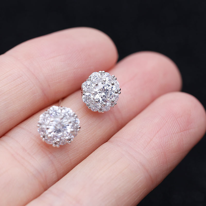 Studs Come And Go With The Same Zirconia Earrings display picture 8