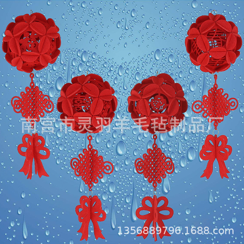 Manufactor wholesale marry Supplies felt Non-woven fabric Wedding celebration Marriage room decorate Market arrangement Hollow Hydrangea