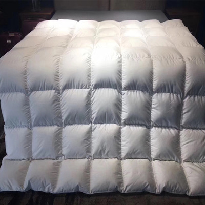 2018秋冬120支全棉95白鹅绒被保暖双人立体边羽绒被芯被子|ms