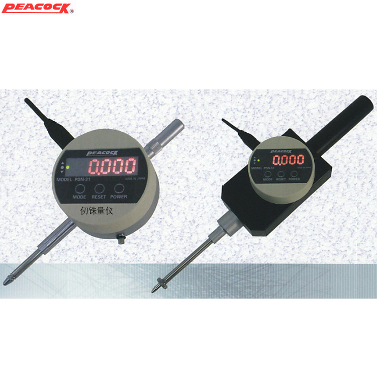 日本PEACOCK孔雀 DN-21/PDN-51数显千分表0-20-50mm/0.01/0.001
