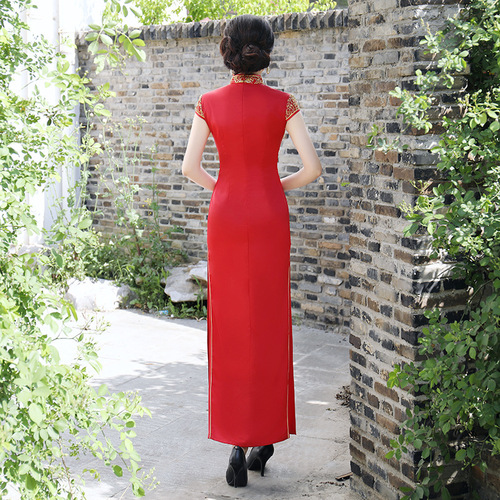 Chinese Dress Qipao for women Multi show long performance dress, elegant Qipao skirt, custom-made
