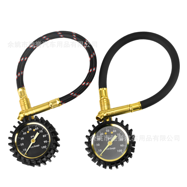厂家直供高精度胎压表 汽车轮胎压力检测表 可制做安全维护气压表