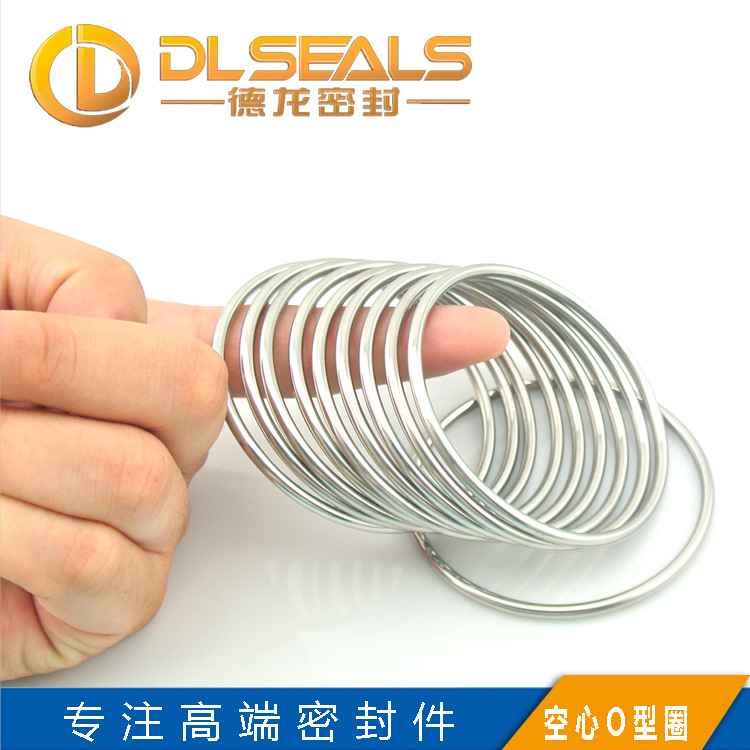 DLSEALS耐高温可充压不锈钢空心O型圈耐腐蚀金属弹性密封件O型圈