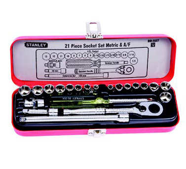 21件套6.3MM公英制组套,史丹利/