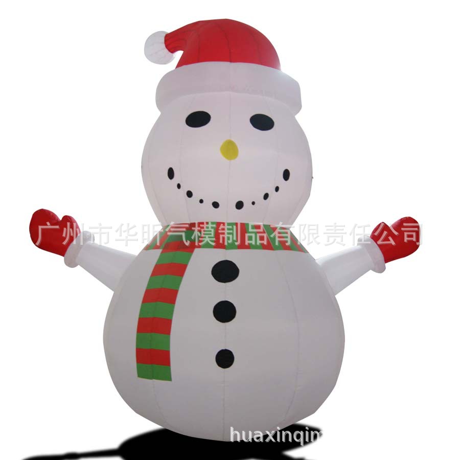 圣诞充气玩具 1烟囱圣诞老人 圣诞布置道具 圣诞气氛