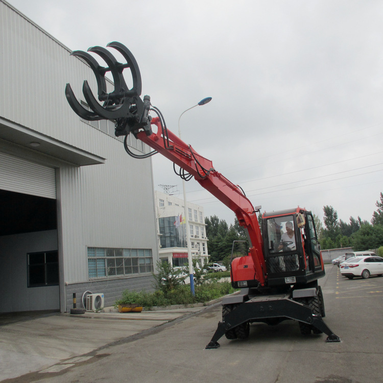 广东抓木机 90轮式抓木机四轮驱动360度旋转爪子