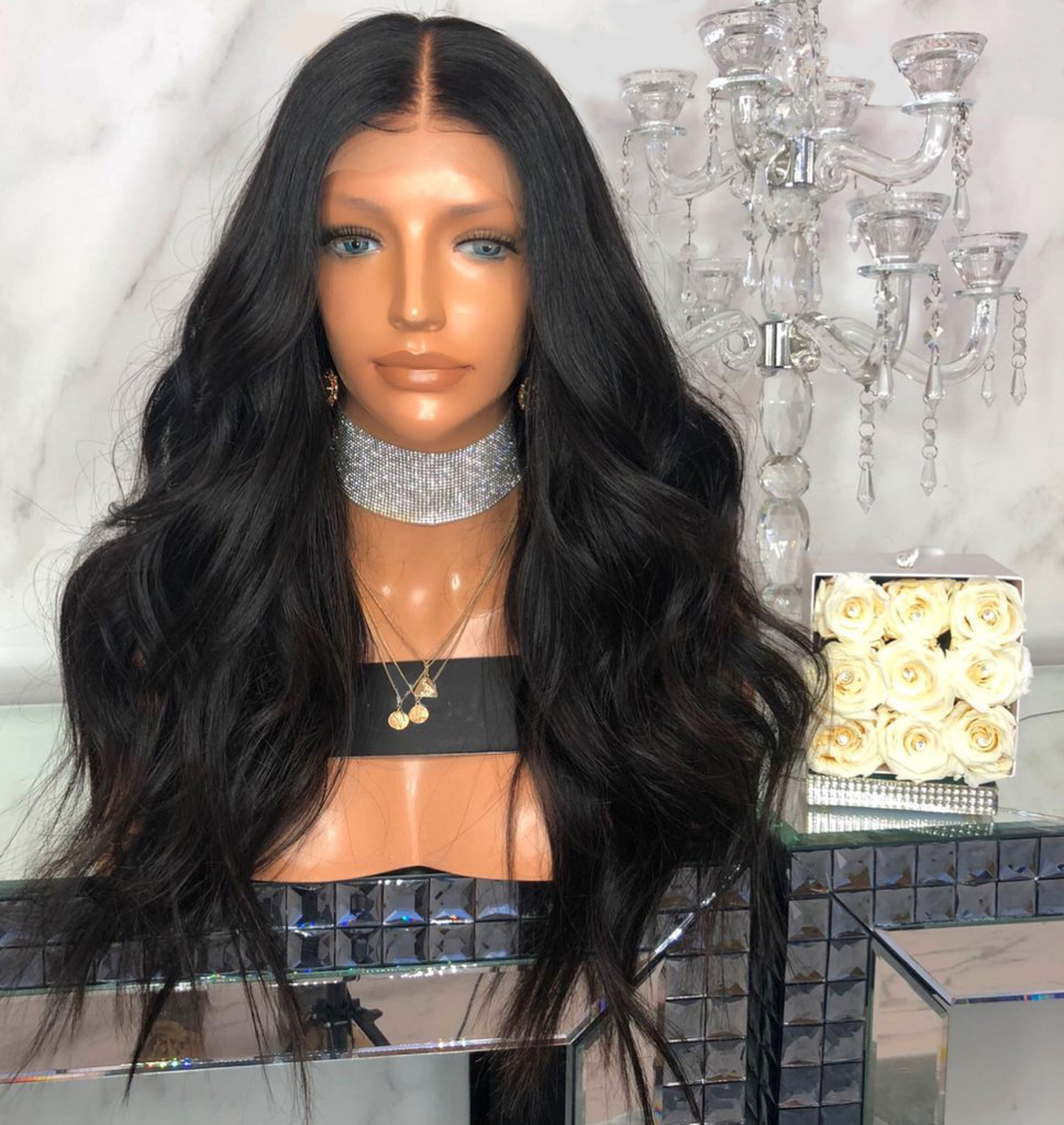 European and American wig female wig lon...