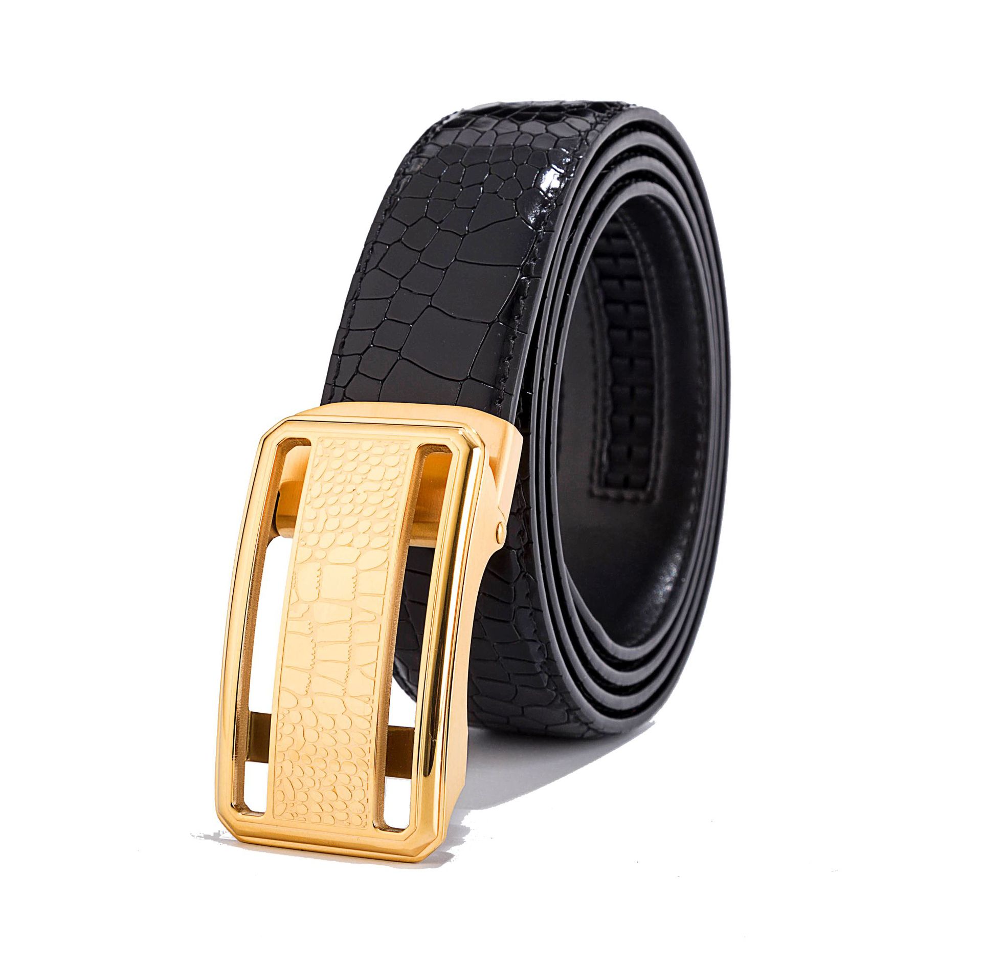 Black gold buckle