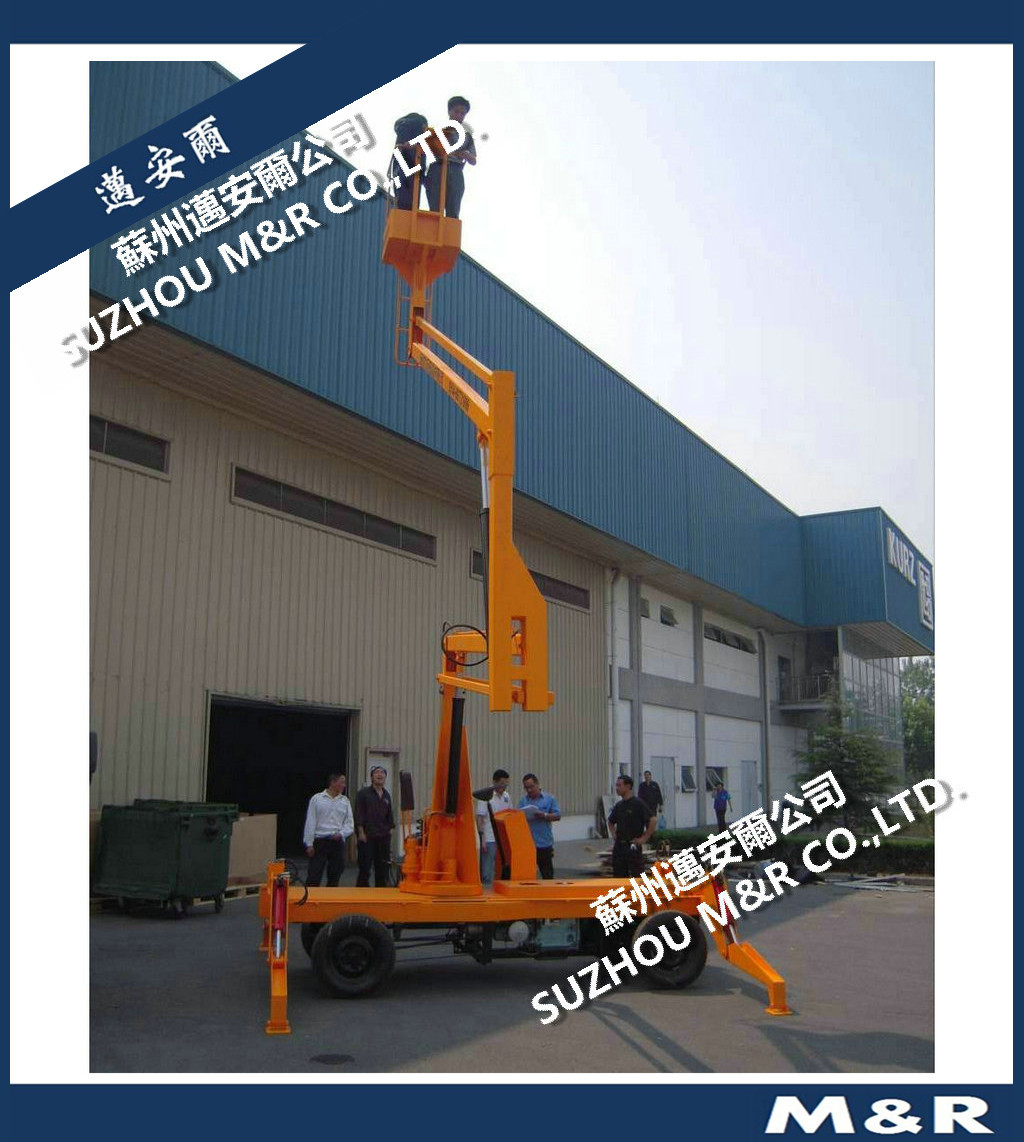 【细节】GTZ200kg曲臂折臂式全电力驱动高空作业平台