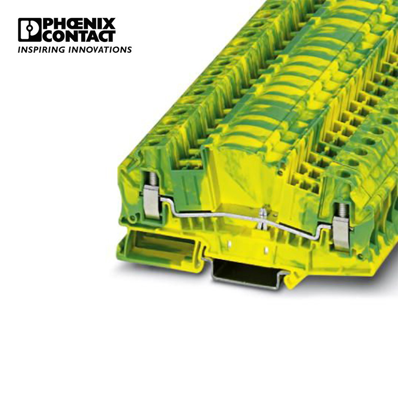 菲尼克斯 接线端子接地端子6平方螺钉连接凤凰端子 UTMED 6-PE