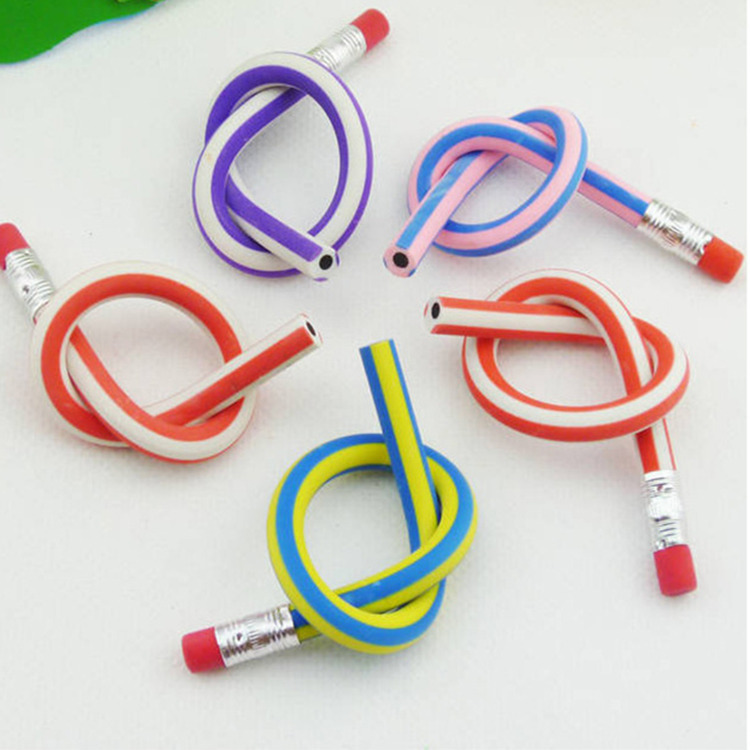 Factory wholesale color soft stripe pencil Creative cute curved…