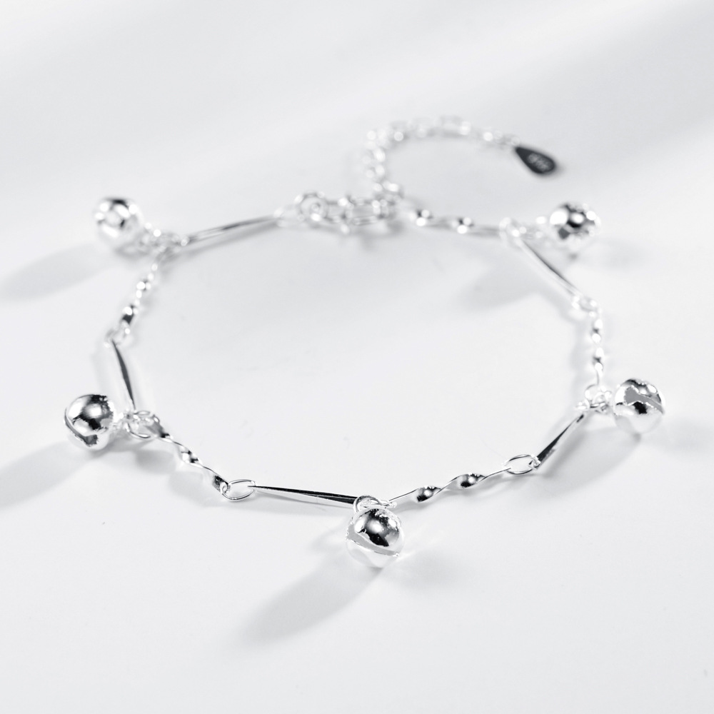 Minimalist Couple Heartbeat Bracelet Ecg Wave Bracelet Anklet O Word Chain Female Hand Jewelry display picture 7