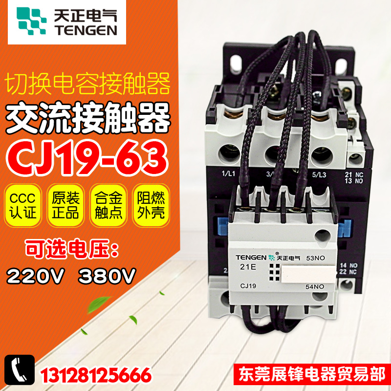 TENGEN/天正 CJ19-63/11 切换电容切换接触器 CDC9-63 220V 380V