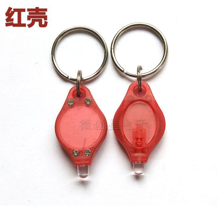 Factory Spot Led Keychain Light Carry Mini Lighting Small Flashlight Plastic Printable LOGO