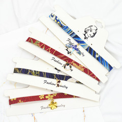 Original Japanese-style cherry blossom collar choker with crane pendants, tassel lock bone literary handmade woman necklace collar