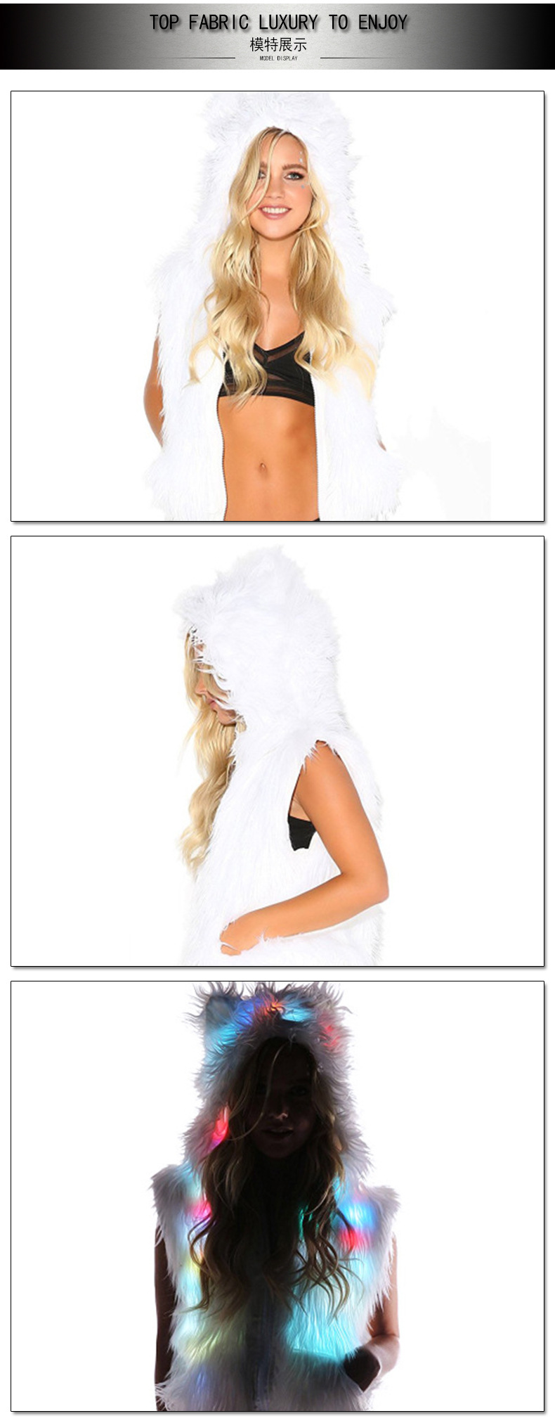 Costume Lumineux Led imitation fourrure Renard - Ref 3425495 Image 29