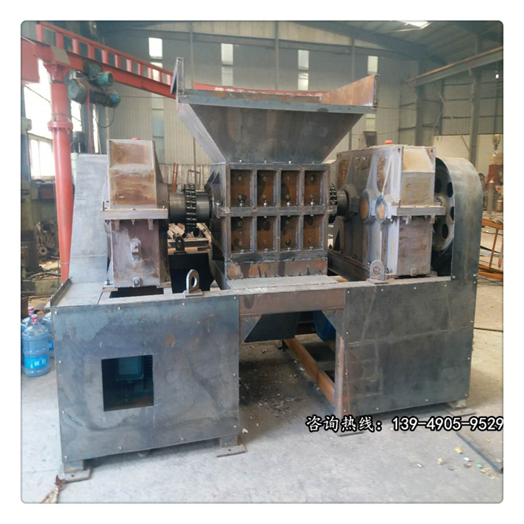 大型金属撕碎机 废钢筋油漆桶粉碎机 汽车外壳铝合金双轴撕碎机