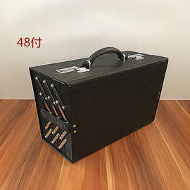 太阳镜密码锁皮革多层眼镜展示箱包手提箱外出专用眼镜展示箱