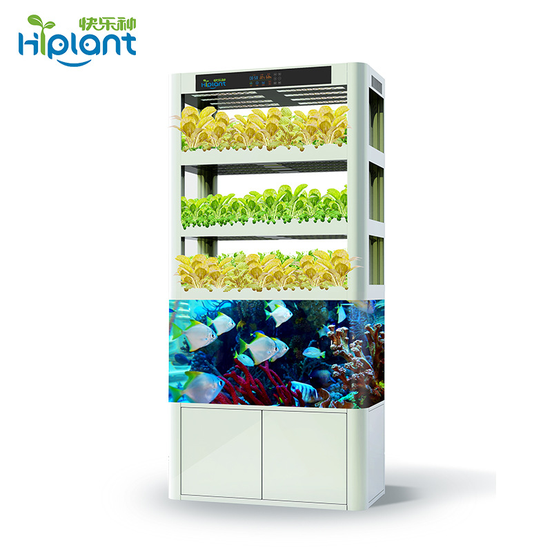 种菜机生态鱼缸鱼菜共生阳台无土栽培绿色健康植物种花水培蔬菜|ru