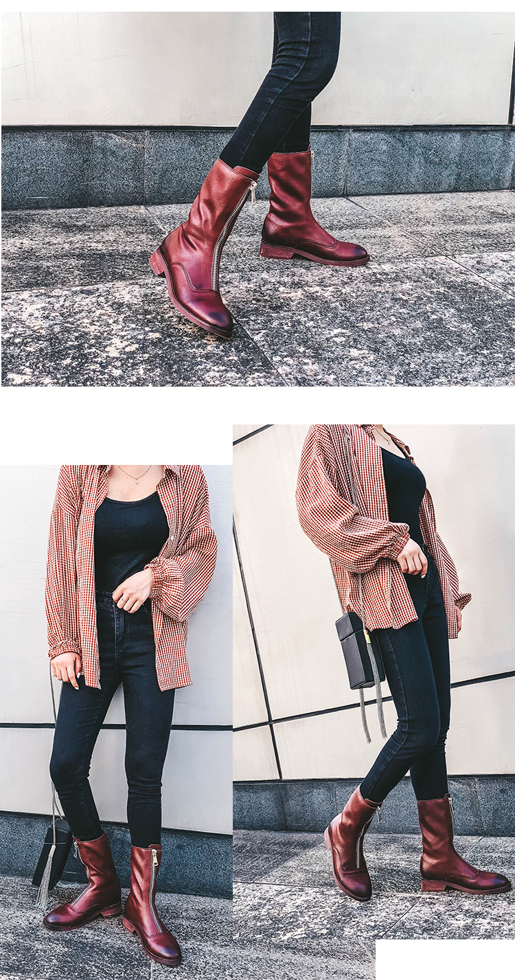 Bottes femme en En cuir - Ref 3354714 Image 25