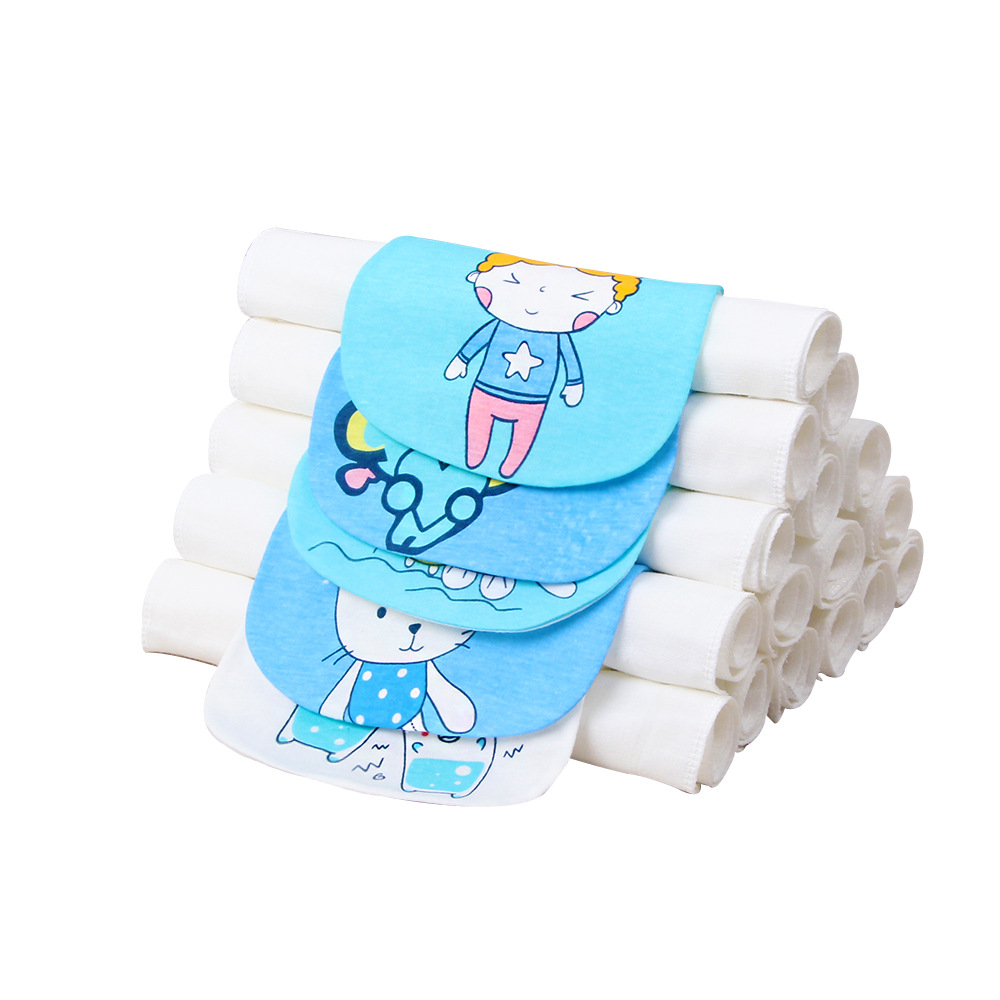 18年秋冬朴朴米婴儿用品纯棉四层纱布卡通吸汗巾四季通用工厂直销|ru