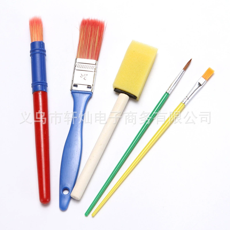 Set, children's children's pen, plastic sponge, 5 pieces