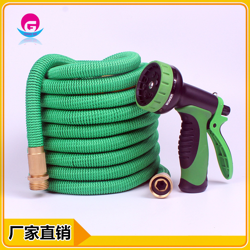 Of American Standard10-function3-fold Telescopic Water Pipe,High-pressure Car Washing Water Gun,Garden Watering Hose