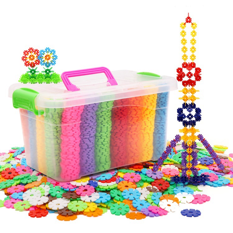 火拼款 1200片加厚中号数字雪花片塑料拼插拼装积木儿童益智玩具|ru