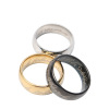 Golden silver black ring for beloved stainless steel, suitable for import, 6mm, wholesale