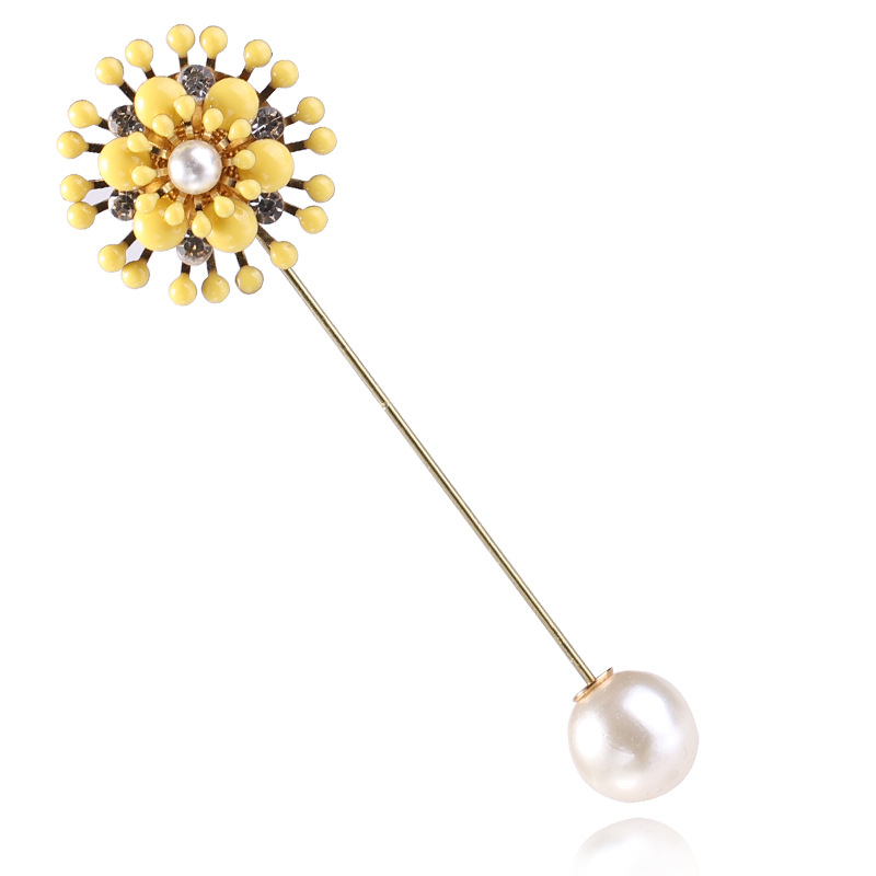 Camellia Rose Brooch For Women, Elegant Korean Style Flower Pin_voghion.com
