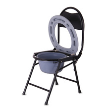 批发家用老年人坐厕椅坐便椅孕妇可折叠坐便器移动马桶凳椅大便椅