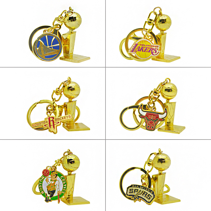 goods in stock Best Sellers Promotion 2020NBA Basketball Fans supplies Keepsake nba trophy Key buckle wholesale On behalf of